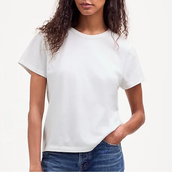 Madewell Cotton Perfect Crewneck Tee - Picture 2 of 7